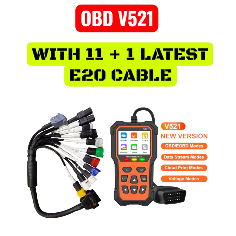 Obd V521 With 12 cable BS-6 Bikes - Image 2