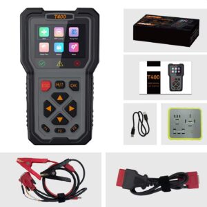 3 in 1 Obd Tool T400 professional diagnostic tool with Injector tester, Battery tester, Relay tester.